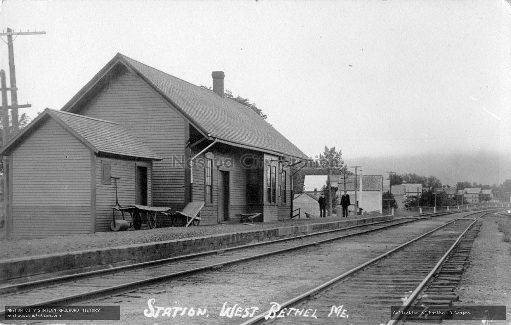 Postcard: Station, West Bethel, Maine